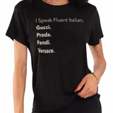 Fluent Italian Graphic T-shirt (Pink)