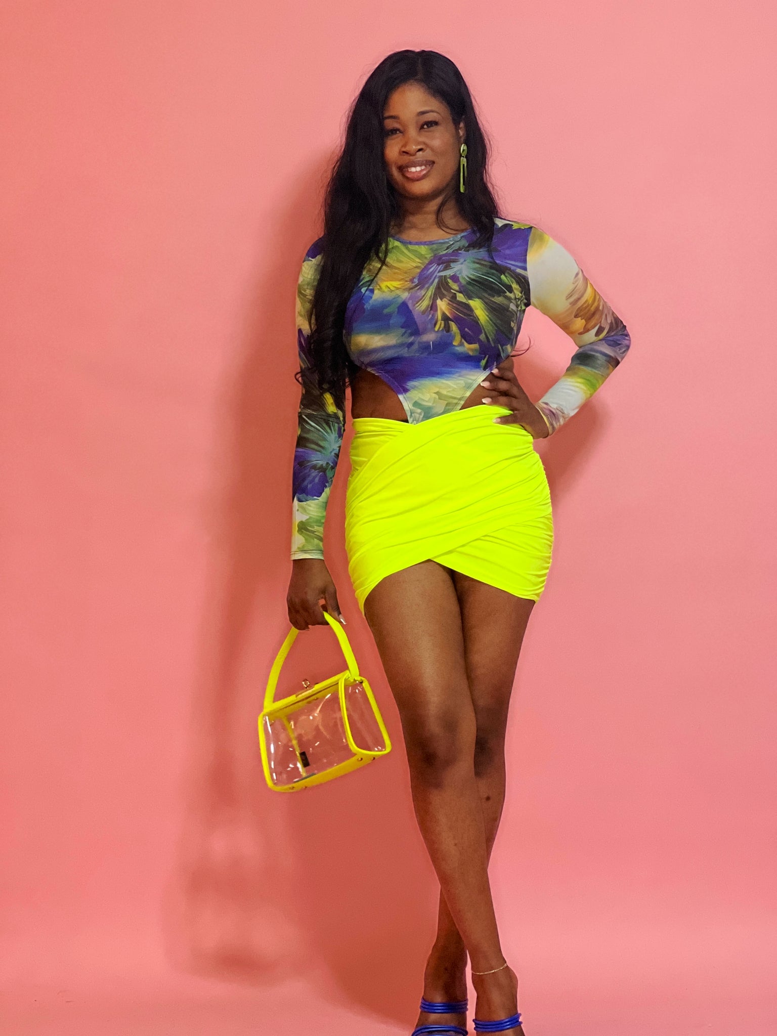 Neon hot sale yellow purse